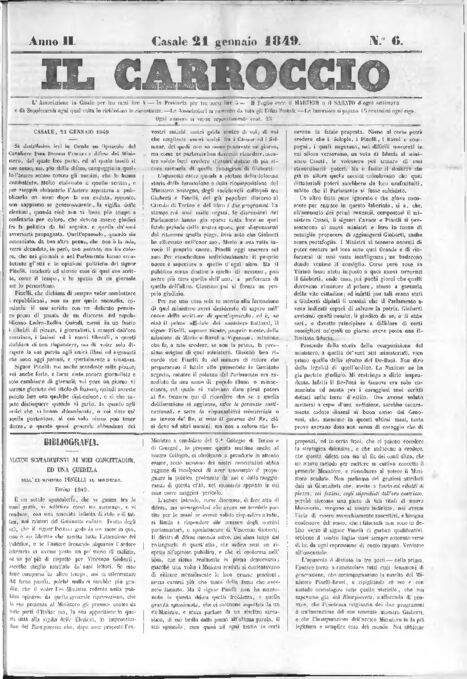 Il Carroccio - Edizione 6 del 21/01/1849